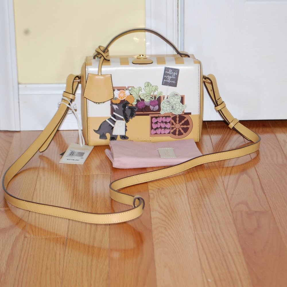 NWT Radley London Lovely Jubbly Small Leather Grab Satchel Bag